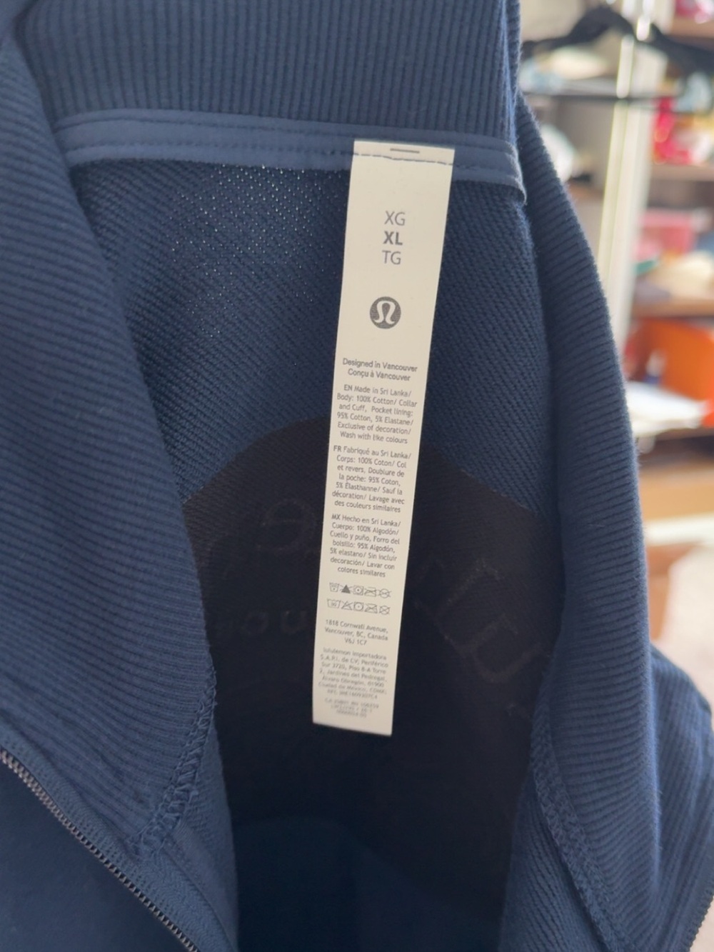 Lululemon XL Cotton Terry Tennis Half Zip Pullover Sweatshirt - Picture 8 of 10